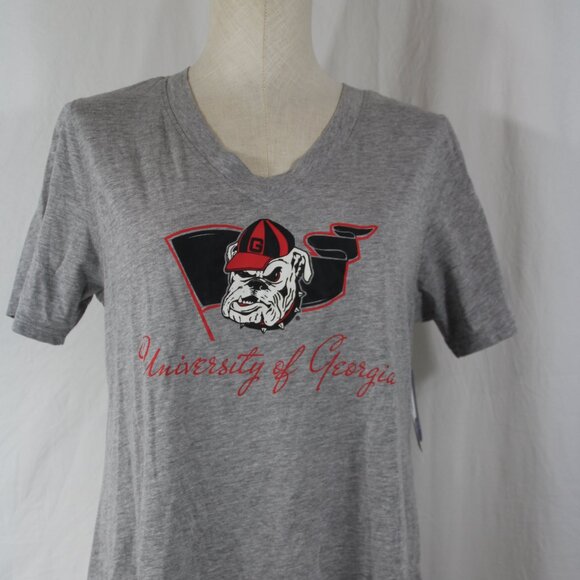 UNIVERSITY GEORGIA BULLDOGS CHAMPION WOMEN'S SHORT SLEEVE T SHIRT GRAY SIZE S - Picture 2 of 7